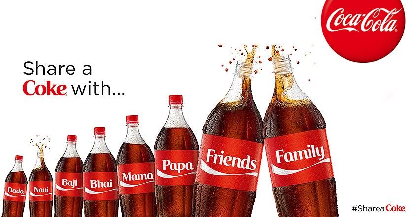 An ad from the Share a Coke campaign